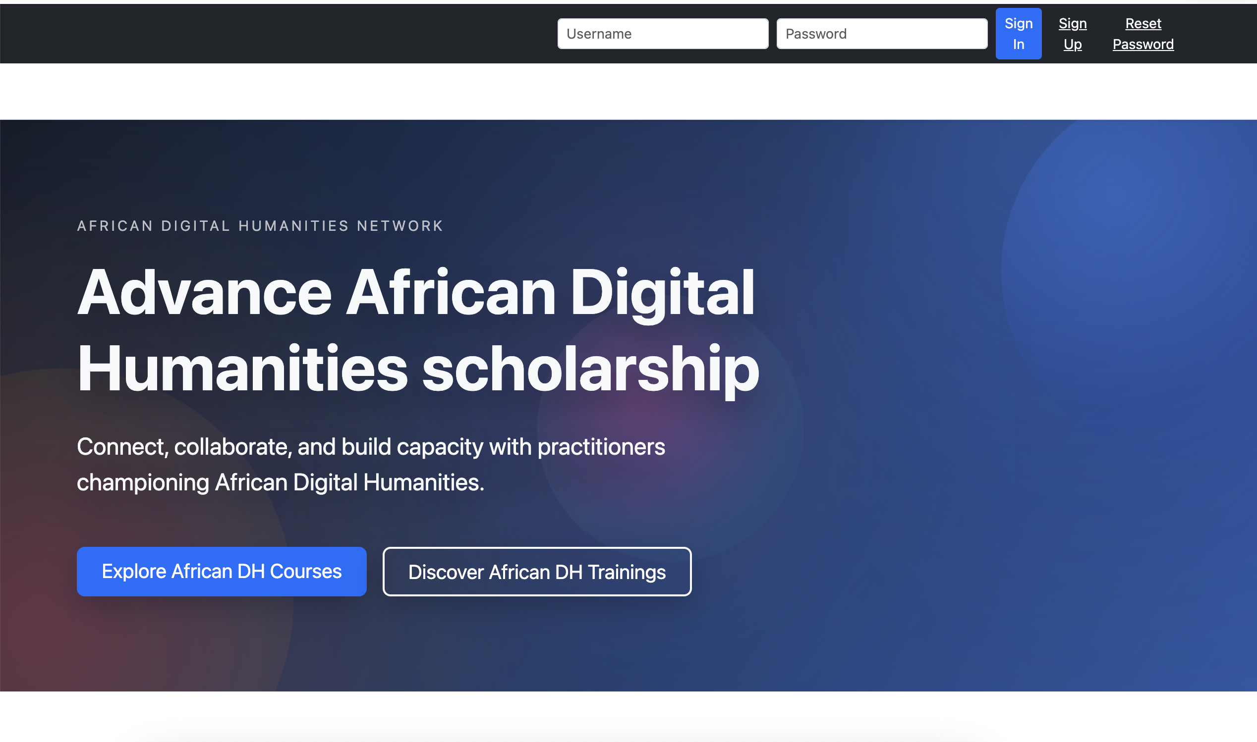 African Digital Humanities Network