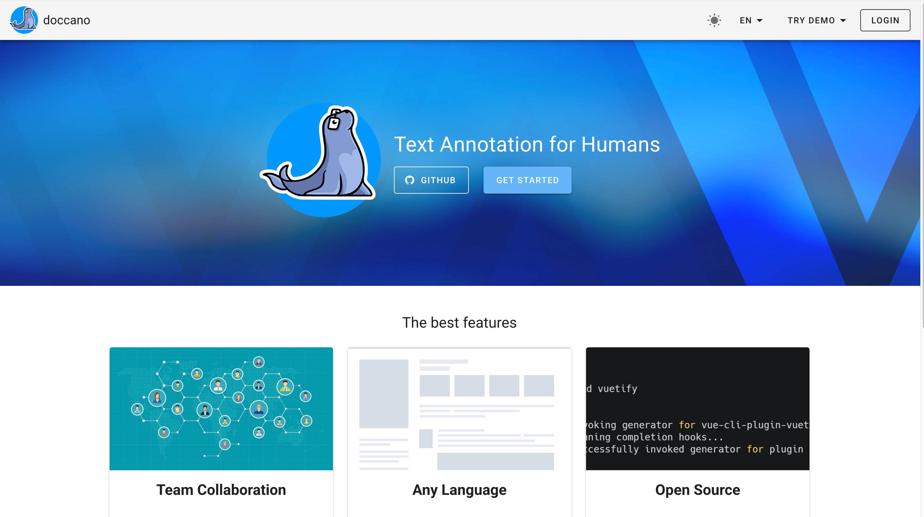 Doccano — Text Annotation Platform