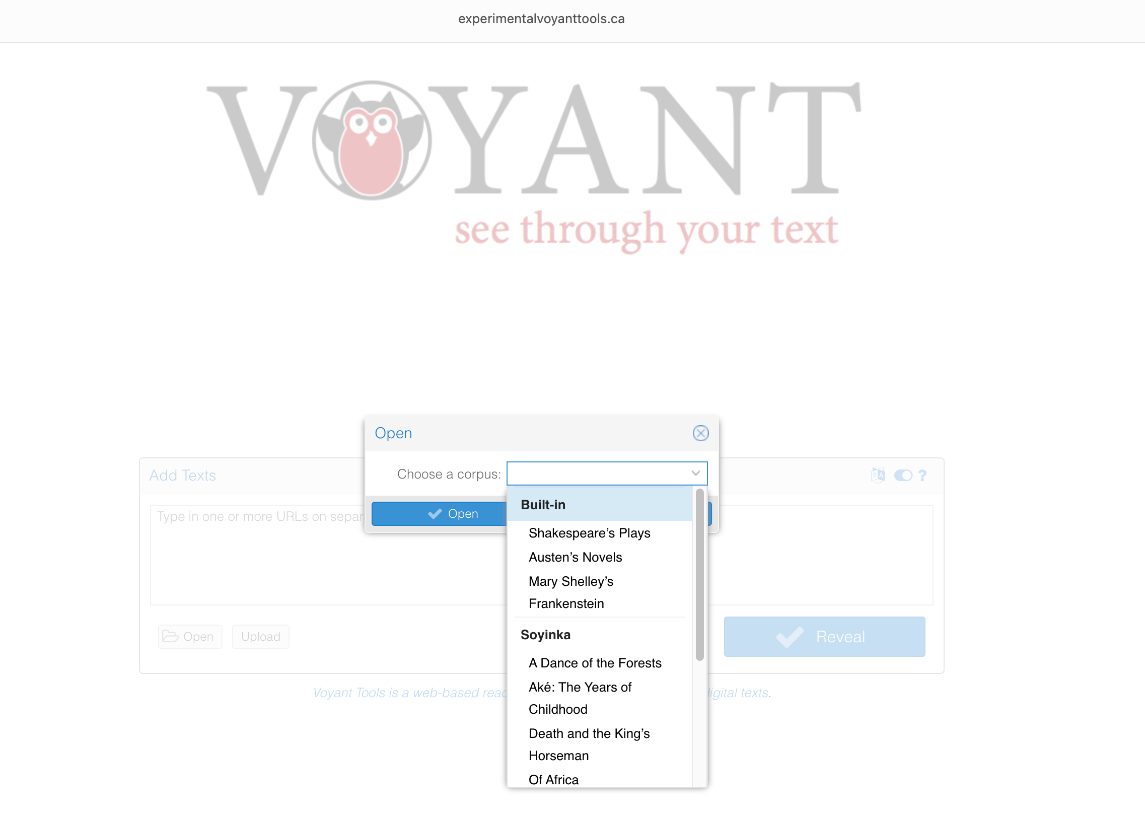 Experimental Voyant Tools
